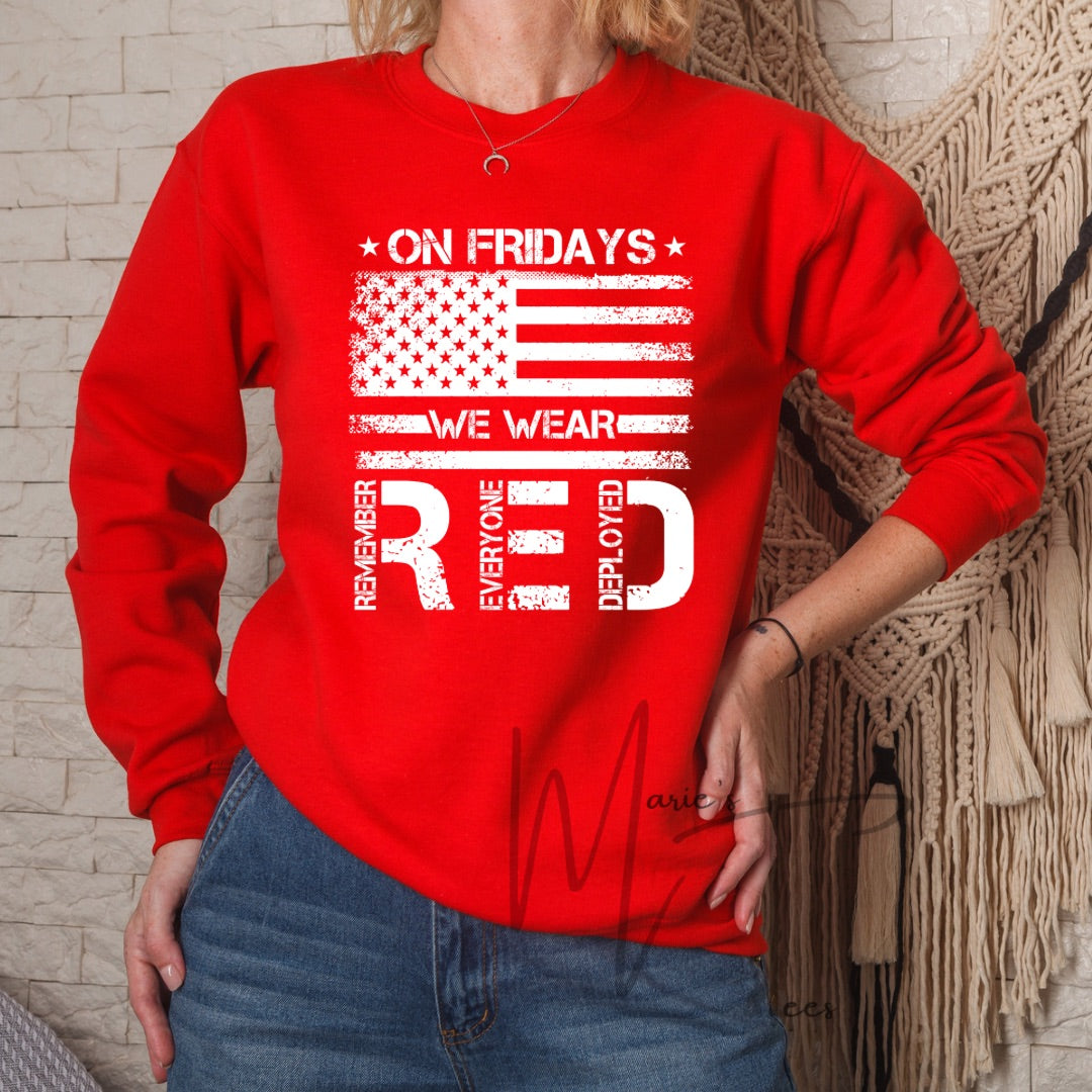On Fridays we wear red