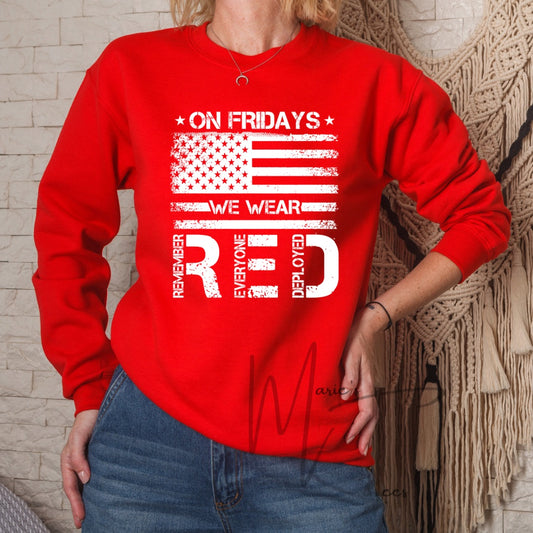 On Fridays we wear red