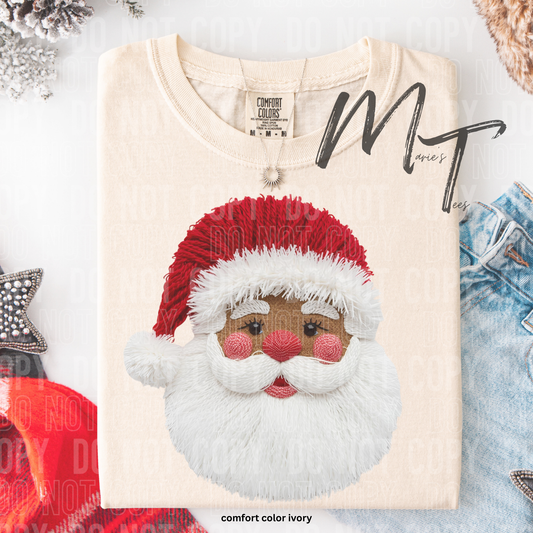 Faux yarn Santa Claus