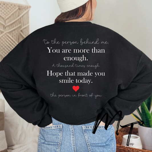 Dear person you are more than enough