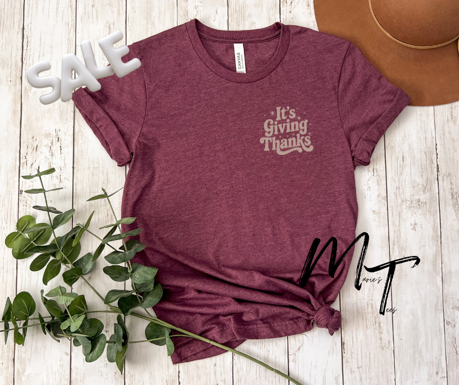 It's giving thanks-October tee of the month