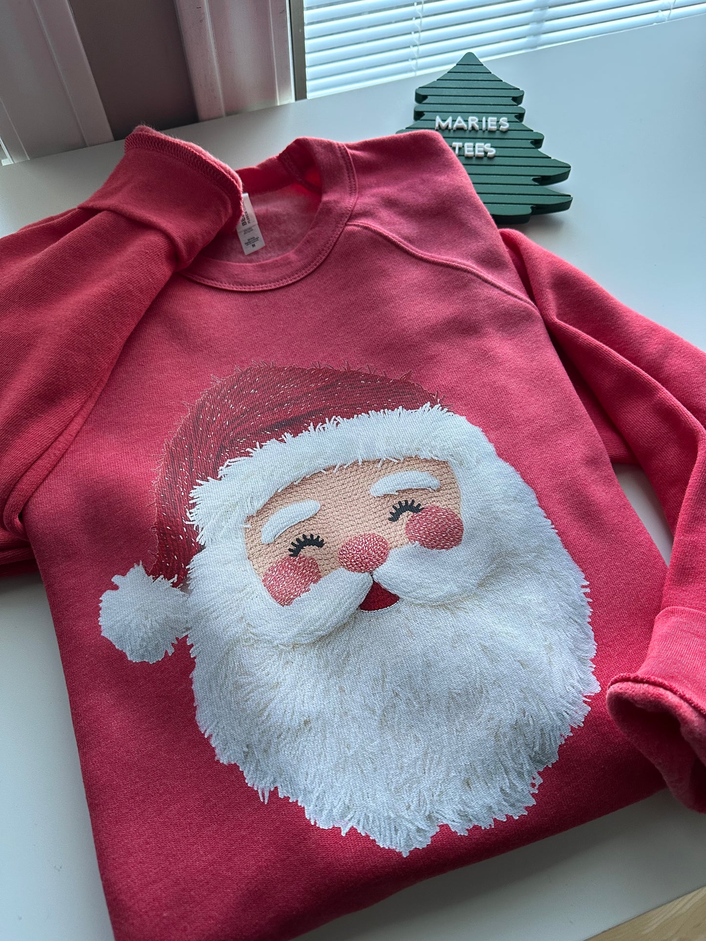 Faux yarn Santa Claus
