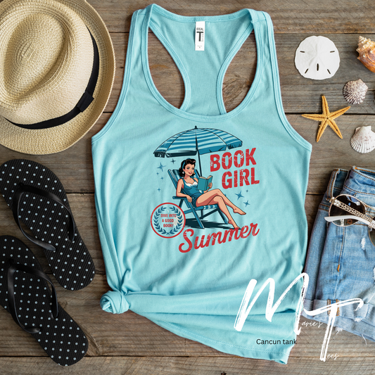 Book girl summer