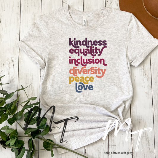 Kindness Equality Inclusion