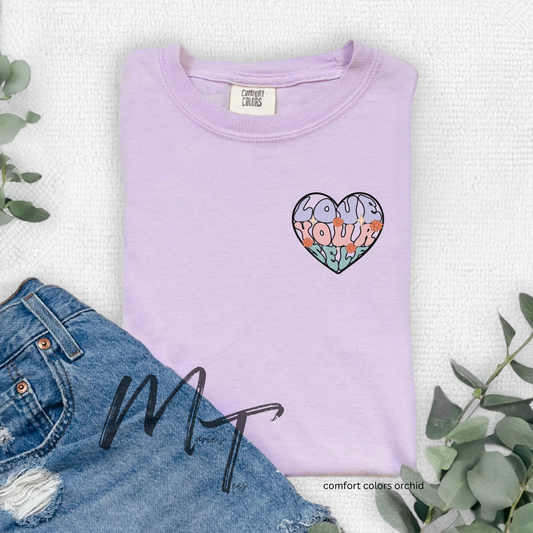 Love your self pocket print