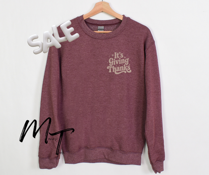 It's giving thanks-October tee of the month