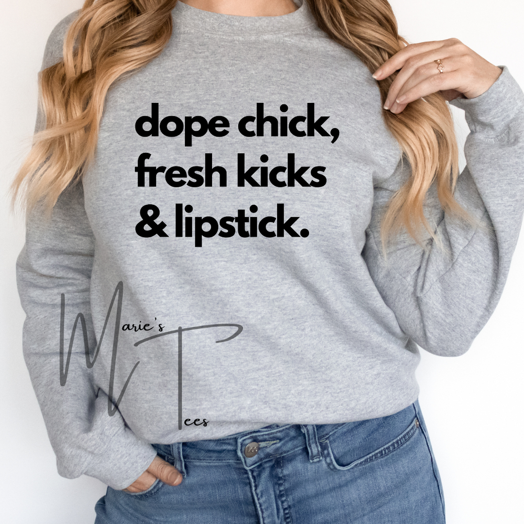 Dope chick fresh kicks lipstick
