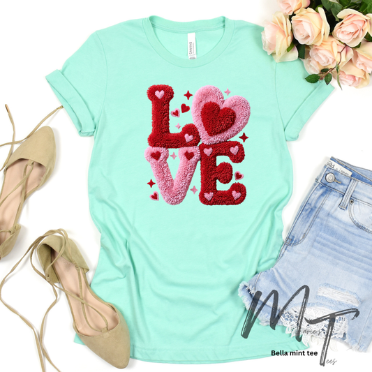 Love faux latch hook