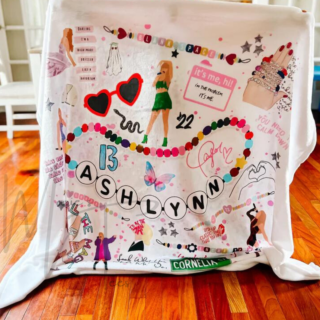 Taylor TS Personalized Blanket