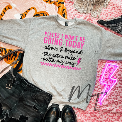 Places I wont be going