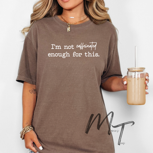 I am not caffeinated enough for this