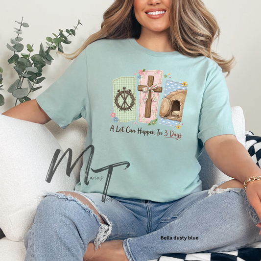 A lot can happen in 3 days