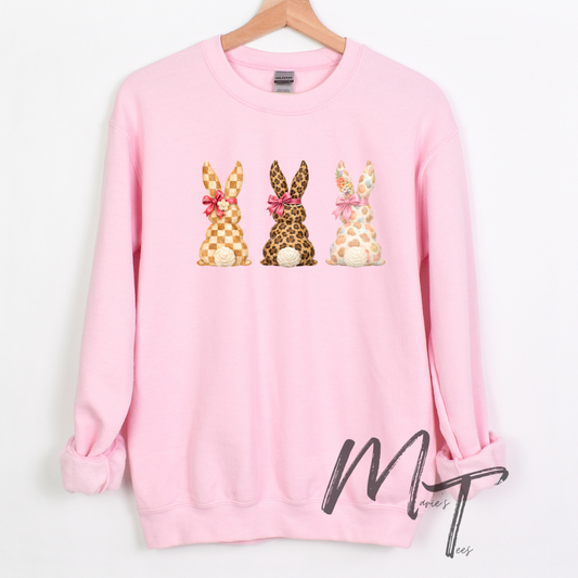 Trio leopard bunnies