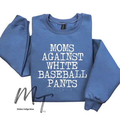 Moms against white baseball pants