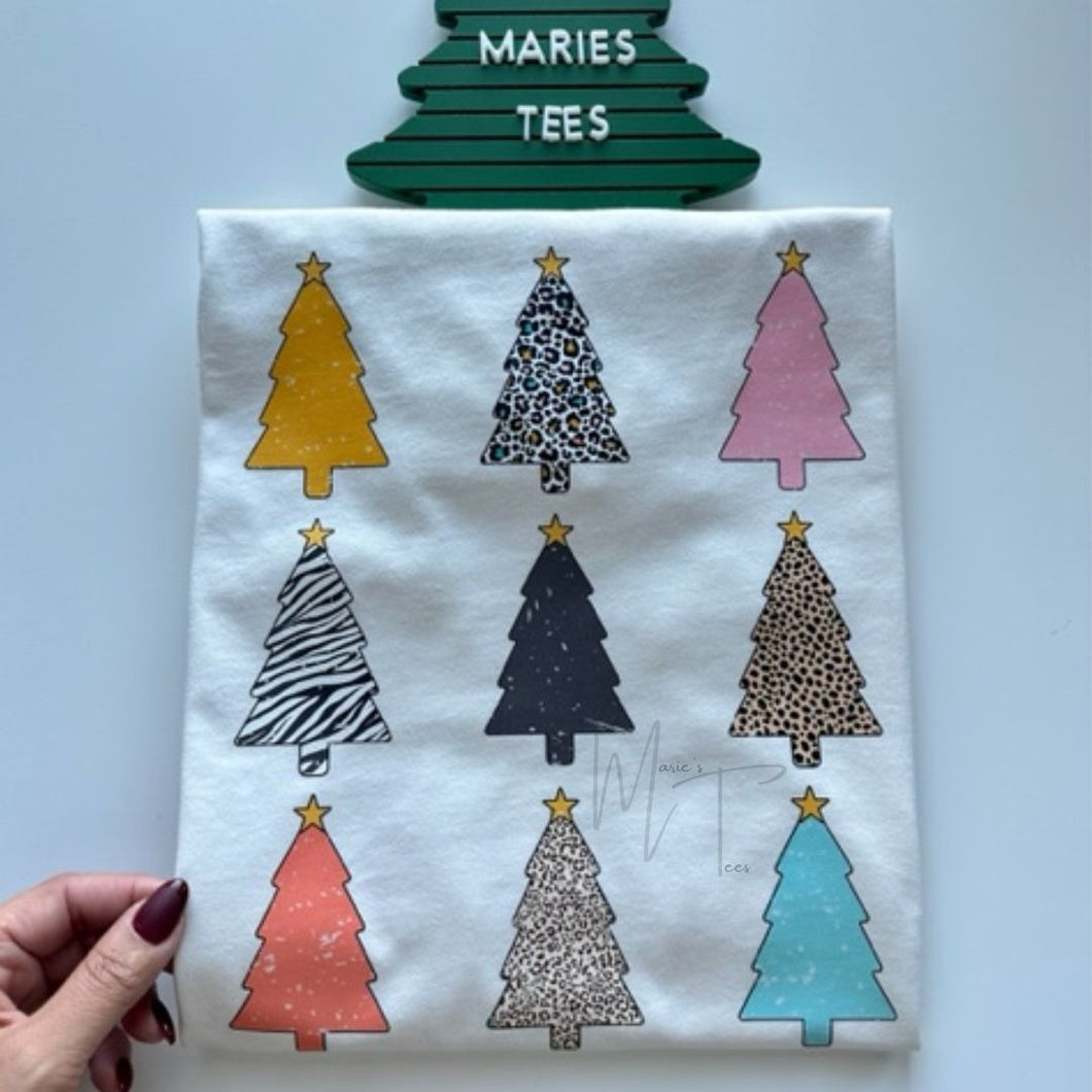 Patterned Christmas Trees